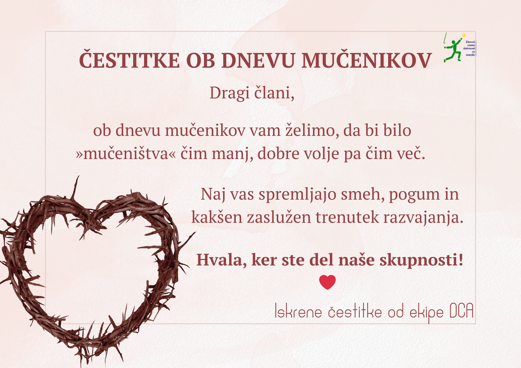 Read more about the article Čestitke ob dnevu mučenikov