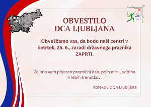 Read more about the article Obvestilo DCA Ljubljana